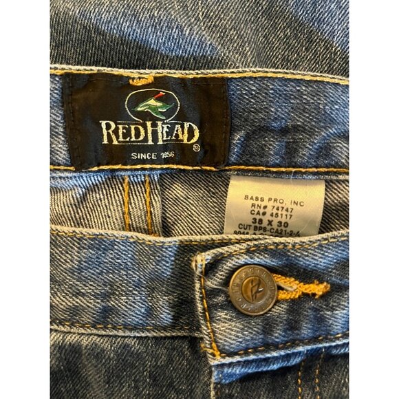Men's RedHead Jeans 38" X 30" Classic Fit Dark Wash Work - Picture 2 of 4